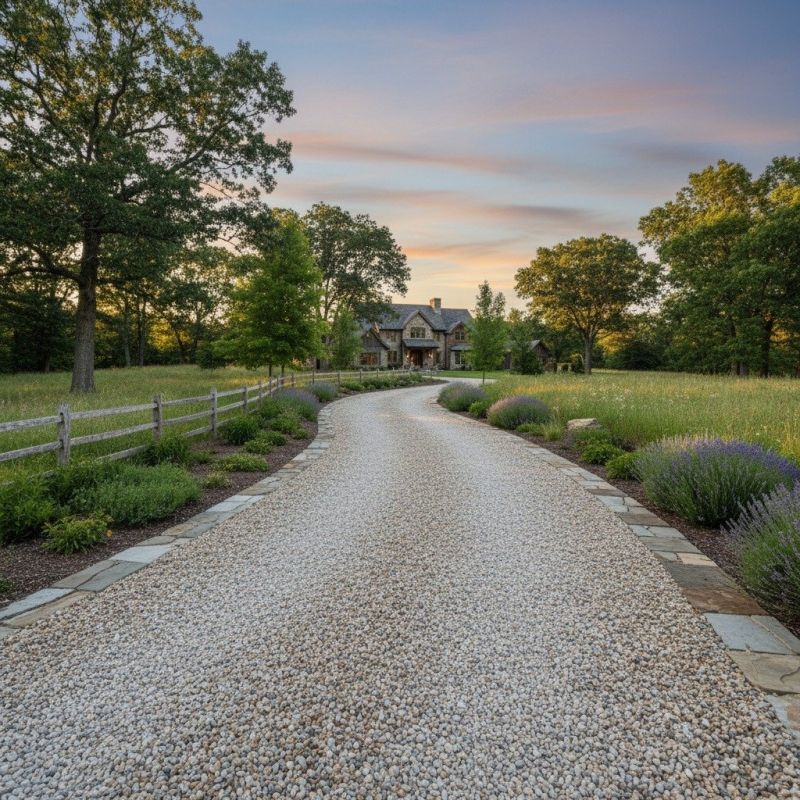 Pea Gravel Application