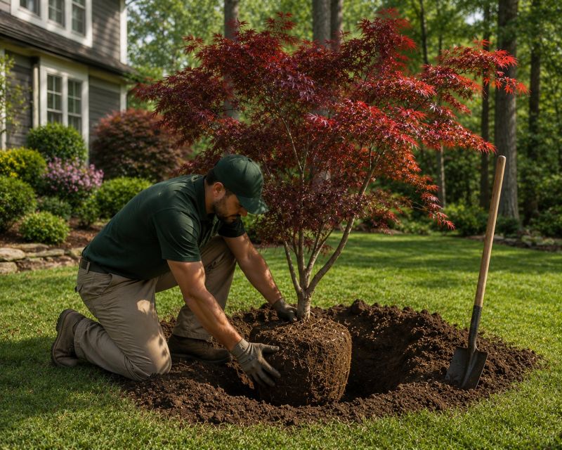 Japanese Maple Planting in Ventura County, CA